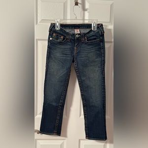 True Religion low-rise Kate Cropped Jeans